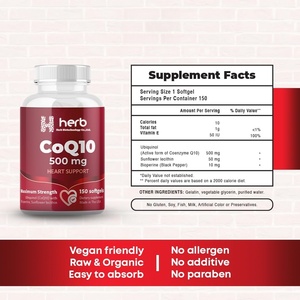 Suplemento Alimenticio de Marca Privada ODM/OEM, Coenzima Q10 a Granel, Polvo de CoQ10, Cápsulas Blandas de CoQ-10 para Adultos - Product Image 6