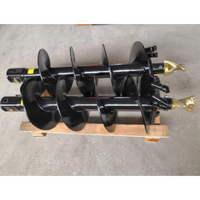 Tarière hydraulique robuste pour excavatrice, pour le forage de terres, le creusement de trous de poteaux de clôture