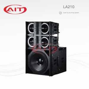 LA-210FW Wooden <strong>Line</strong> <strong>Array</strong> Loudspeaker Ferrite Speaker Full Range Audio Equipment Passive Sound System <strong>2</strong>-Way Outdoor Use - Product Image 5