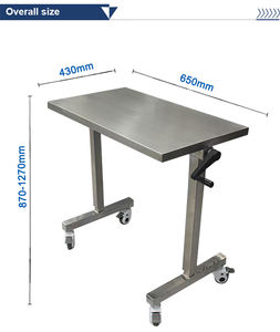 Table chirurgicale <span class=keywords><strong>vétérinaire</strong></span> <span class=keywords><strong>auxiliaire</strong></span> <span class=keywords><strong>de</strong></span> haute qualité, nouveau modèle, en acier inoxydable 304, pour cliniques et hôpitaux vétérinaires - Product Image 6