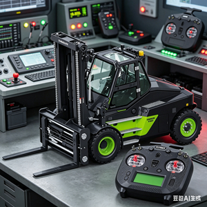 Kabolite New SJY-K180-100S Full Metal Hydraulic RC Wheel Forklift Remote Control Car RC Model truck excavator Brushless motor - Product Image 6