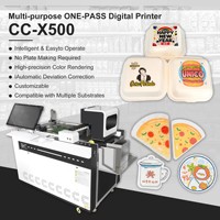 Impresora digital de inyección de tinta CC-X500 de una sola pasada para vasos de papel |   Máquina de Impresión Industrial de Alta Velocidad Sin Placas