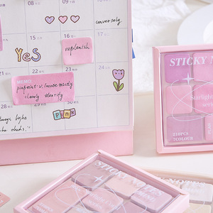 GF Early Foam N Times Student Index Tabs Starlight Coral Series Eyeshadow Palette <strong>Sticky</strong> <strong>Notes</strong> Colorful Message Book Memo Pads - Product Image 2