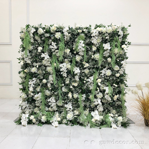 Mur de fleurs GNW, décoration de mariage, toile de fond, arrangement de fleurs artificielles, chemin de fleurs, guirlande, arche, décoration de scène - Product Image 3