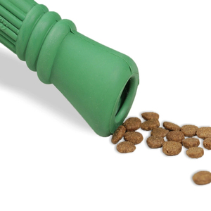 Çin fabrikada özel etiket tedavi dağıtım sert köpek oyuncaklar için agresif chechedoğal kauçuk kemik yeşil L - Product Image 4