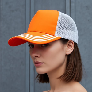Men's Quick Dry 5-Panel Polyester Sports Baseball Cap Waterproof Truckers <b>Hat</b> Fashionable PVC Logo Laser Cut Hole Customizable - Product Image 5
