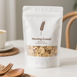 Sacchetto Doypack Personalizzabile per Cereali, Resistente all'Umidità e agli Odori, Ecologico, Buste per Cereali - Product Image 1