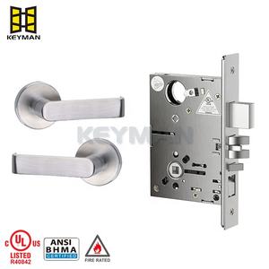 Serrure à mortaise pour porte d'entrée commerciale américaine <span class=keywords><strong>KEYMAN</strong></span> UL ANSI/BHMA Grade 1 F20 Appartement - Product Image 2