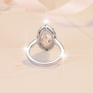 <span class=keywords><strong>Mylove</strong></span> Bague oeil en argent sterling 925 pour femme Bijoux de fiançailles de mariage fin à la mode avec 5ct Moissanite Trendy Style - Product Image 5