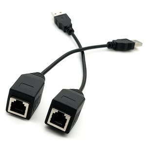 Cable adaptador USB A a RJ45 hembra con conector 8P para transferencia de datos de red - Product Image 2