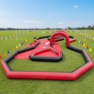 Personalizar inflable Go Kart pista de carreras <span class=keywords><strong>karting</strong></span> pista, auto de carreras inflable circuito - Product Image 1