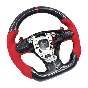 Volant en fibre de carbone 3 branches style course personnalisable pour tout modèle de voiture - Product Image 3