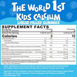 Marque privée Gommes à mâcher sans sucre pour enfants Calcium pour enfants 400mg Vitamines à croquer pour enfants avec vitamine D3 <span class=keywords><strong>K2</strong></span> Magnésium et zinc - Product Image 2