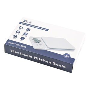 Balance de cuisine électronique Veidt avec écran rétroéclairé bleu, plateau en plastique pour aliments et bijoux, modèle 14191-2087B bleu - Product Image 6