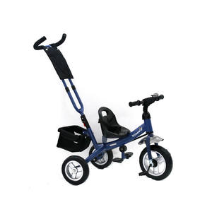 Cadre 2 en 1 en plastique et acier pour tout-petits avec poignée et barre de poussée Tricycle à 3 roues pour enfants de 2 à 4 ans - Product Image 5