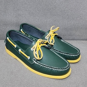 Mocassins plats à plateforme vert clair pour <span class=keywords><strong>homme</strong></span>, style Gommino, souples, légers, pour la conduite et la marche, décontractés ou habillés, confort pieds nus, type bateau - Product Image 3