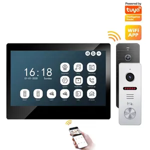 7Inch Wireless Video Intercom Doorphone Đa Người Dùng Kết Nối Home An Ninh Không Dây Door Chuông Sonnette Sans Fil