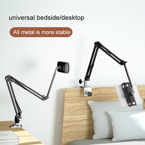 Supporto Universale Regolabile Impermeabile Portatile con Braccio Lungo in Alluminio per <span class=keywords><strong>Tablet</strong></span> <span class=keywords><strong>da</strong></span> <span class=keywords><strong>Letto</strong></span> e Scrivania, Bianco e Nero 1 - Product Image 4