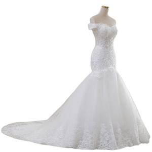 S1017R New Lace Mid-waist Temperament Dreamy Gradient <b>White</b> Exquisite Wedding Dress - Product Image 5