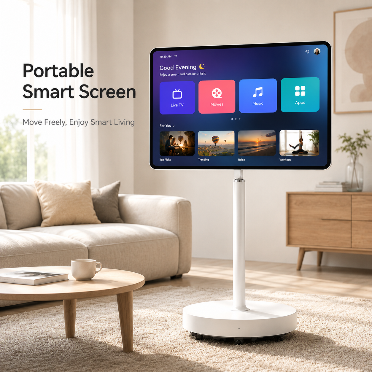 Portable Smart Touch Screen TV Monitor