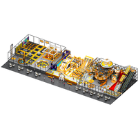 Maison de jeu scolaire pour enfants ALITA en acier galvanisé multi-matériaux et mousse, pour usage commercial intérieur, taille personnalisée, 200 personnes