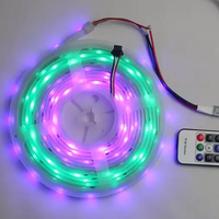 Bande lumineuse LED flexible adressable 5M/16.4ft Pixel TM1814 DC12/24V 4IN1 RGBW 300LEDs