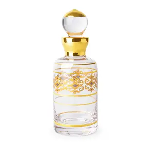 HandBlown Arabic Style New Design Crystal Glass Perfume Bottle with Stopper