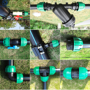 Werksanpassung Alle Arten und Größen PP-Klemmverbindungen Wasserversorgungskupplung T-Stück Winkel Gewinde <span class=keywords><strong>HDPE</strong></span>-Rohrverbindungen - Product Image 5
