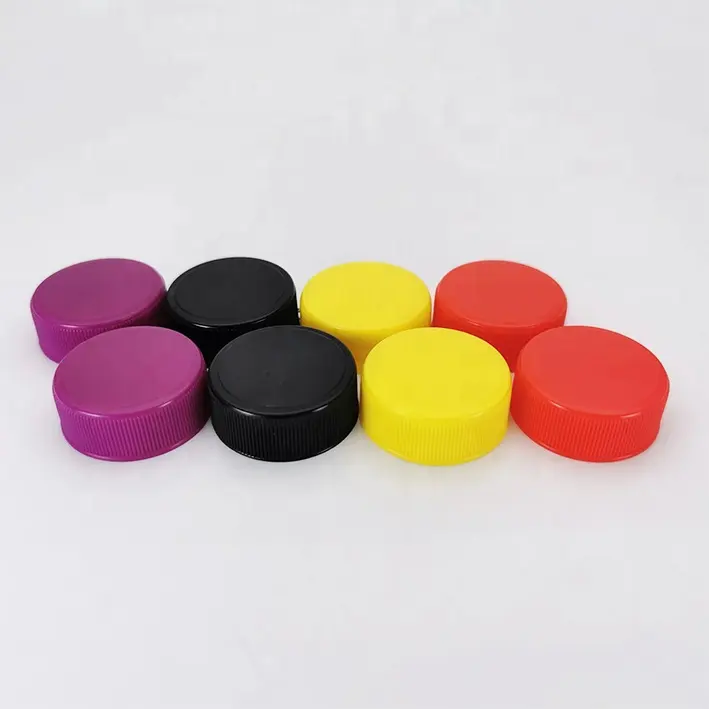 Customize Logo High Quality Plastic Screw Caps 28/400 Cosmetic Packing Bottle Caps Round Shape PP Water Bottles Custom Logo XL