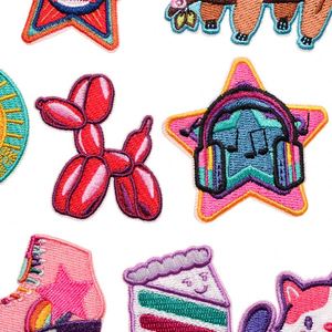 Patch thermocollant brodé motif mignon de dinosaure, bouteille à souhait, alpaga, chat, panda, pizza, licorne pour la décoration de vêtements - Product Image 2