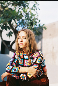 Women's <strong>Crochet</strong> <strong>Jumper</strong> <strong>Cropped</strong> Long Sleeve Patchwork Turtleneck Winter Sweater Granny Square Sweater Colorful Sweater - Product Image 2