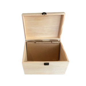 Foto Aufbewahrung sbox Geburtstags karten Rezepte Andenken Sammelalbum Keeper Halten Sie Erinnerungen sicher Benutzer definierte Holz Gruß karte <span class=keywords><strong>Organizer</strong></span> - Product Image 5