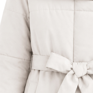 Manteau long matelassé élégant pour femme avec ceinture, motif quadrillé, coupe ample, chaud, idéal pour l'hiver et les trajets quotidiens, vêtement d'extérieur personnalisé - Product Image 6