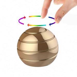 Toysrunner Gyroscope de bureau décompression, Fidget Spinner, Balle sensorielle cinétique, Jouet de bureau pour adultes et enfants, Certifié ASTM, Métal - Product Image 3