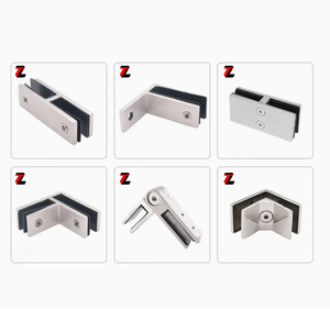 Support de verre moderne noir brossé en acier inoxydable 316, résistant à la rouille, pour verre trempé de 12 mm, pince pour balustrade d'escalier et <span class=keywords><strong>cloison</strong></span> de douche - Product Image 6