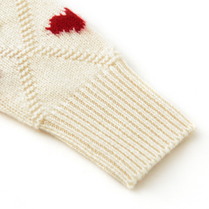 Maglione da ragazza Jacquard con cuore caldo caldo e in lana 100% personalizzata per l'inverno - Product Image 6