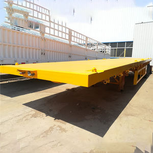 Semirremolque de Plataforma Plana Chengda de 2 Ejes para Transporte de Mercancías, Carga de Contenedores de 20 pies/40 pies - Product Image 3