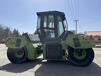 Rouleau compresseur vibrant à double tambour LTC210 de 10 tonnes de la marque chinoise de premier plan avec moteur et roulement à haute efficacité