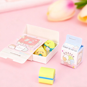 Gomme à effacer en forme de carton de lait coloré ER-8108 pour enfants, cadeau pour étudiants, effacement des marques de crayon - Product Image 4