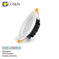 2700-6000K CCT réglable SMD LED downlight TUYA dimmable avec la meilleure dissipation thermique