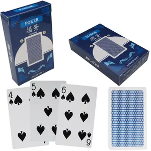 playing cards 310gsm black core paper with both side linen finished casino quality poker cards