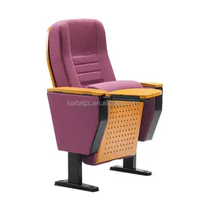 Retractable auditorium cinema chair with armrest for theater cinema school church seat