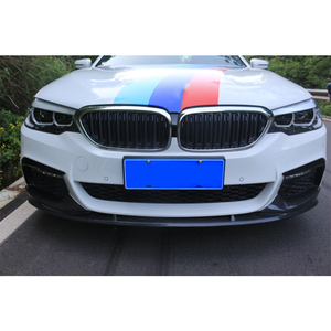 Para <span class=keywords><strong>BMW</strong></span> G30 G31 M Sport 530i 540i 550i 2017-2020, alerón delantero de fibra de carbono estilo MP, divisor de parachoques, faldones laterales 51192414139 - Product Image 3