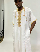 Kaftan Nigérian CCY 2026, Kanzu Marocain Brillant, Jubba Islamique, Thobe Burkina Faso, Robe Boubou, Jalabiya pour Hommes avec Broderie Dorée