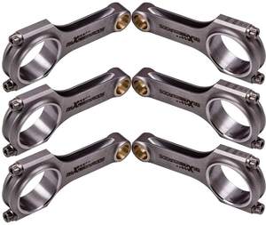 MaXpeedingrods Nueva Biela de Acero Forjado 4340 EN24 en Forma de H para <span class=keywords><strong>Triumph</strong></span> TR5 TR250 GT6 <span class=keywords><strong>TR6</strong></span> Modelo ARP2000 146.05 mm - Product Image 1