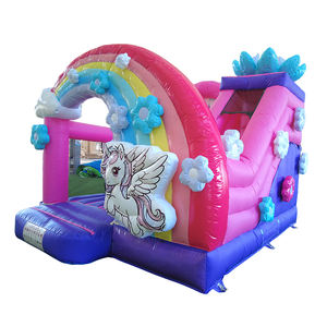 Château gonflable licorne pour enfants WINSUN, usage commercial extérieur, trampoline en PVC, certifié CE, sans plomb, ignifuge - Product Image 2