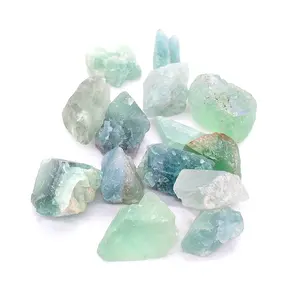 wholesale natural rock rough green fluorite stones large healing crystal tumbled stone decorative