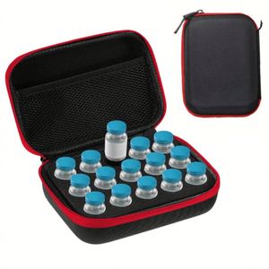 Étui de voyage étanche en EVA avec fermeture éclair, 15 compartiments pour flacons d'insuline de 10 ml, flacons de peptides de 2 ml et 3 ml - Product Image 4