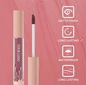 Juego de Brillo Labial Mineral de Larga Duración Personalizado ODM de 4 Piezas, Brillo Labial Líquido Mate Nude, Kit de Cosméticos de Belleza a Prueba de Agua - Product Image 2