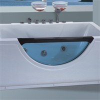 Baignoire d'angle à bulles européenne 1200 mm, petite baignoire de massage à encastrer avec jets, spa et bain à remous